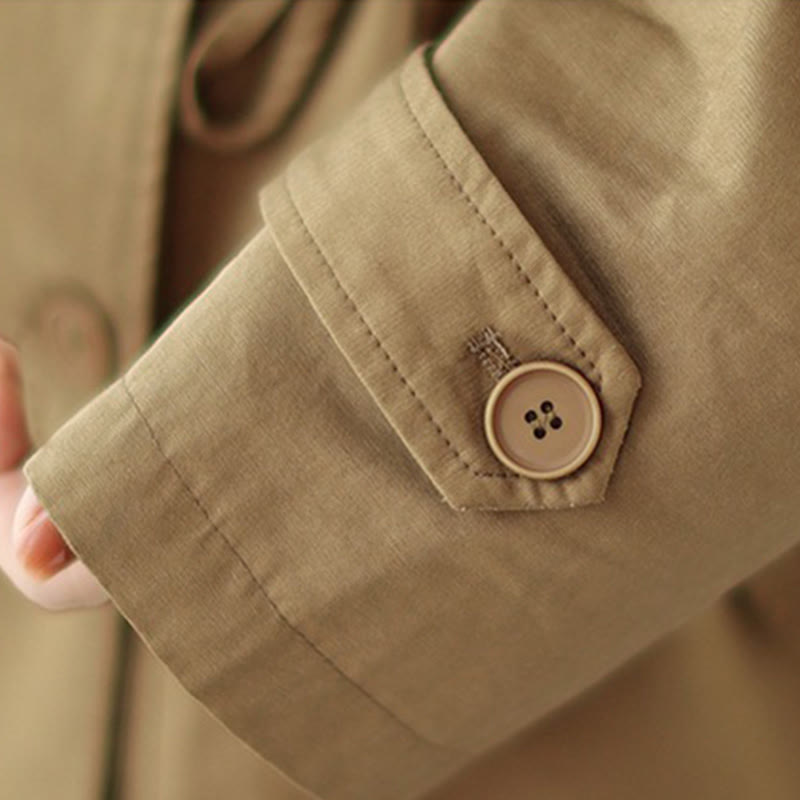 Buddha Stones Women's Long Sleeve Button Cotton Jacket