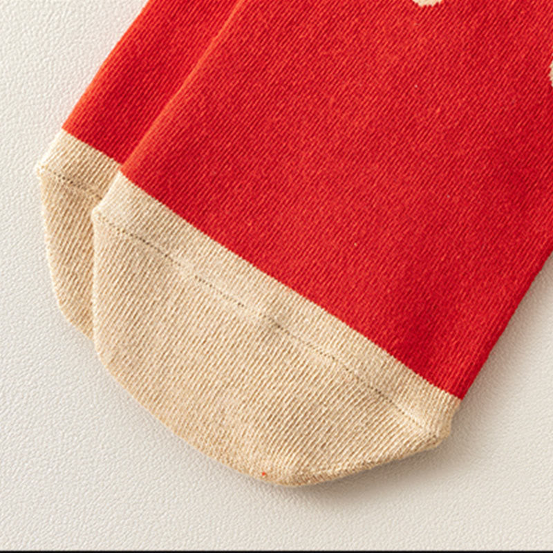 Buddha Stones Casual Red Dragon Cotton Quarter Men Women Unisex Socks