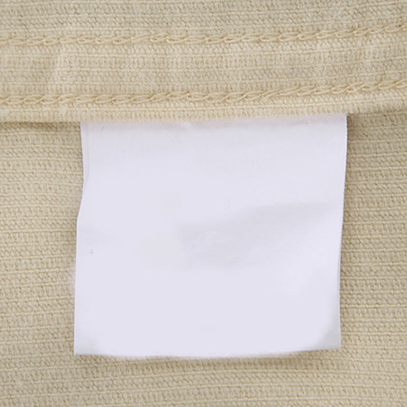 Buddha Stones Men's Solid Color Buttons Design Long Sleeve Pure Cotton Corduroy Shirt