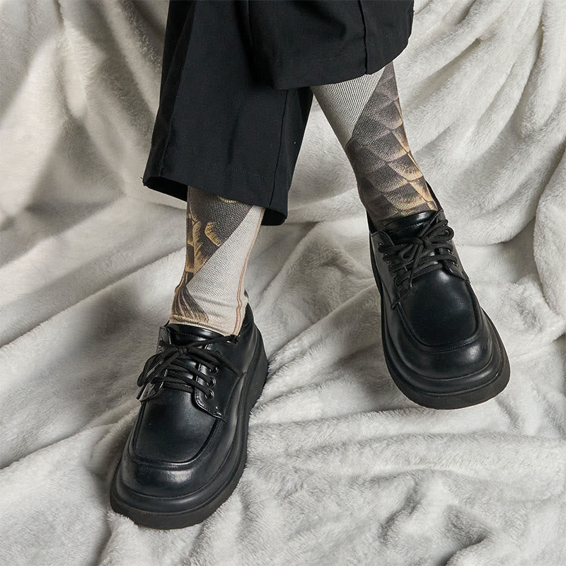 Buddha Stones Casual Koi Fish Mount Fuji Micro Crew Men Women Unisex Socks