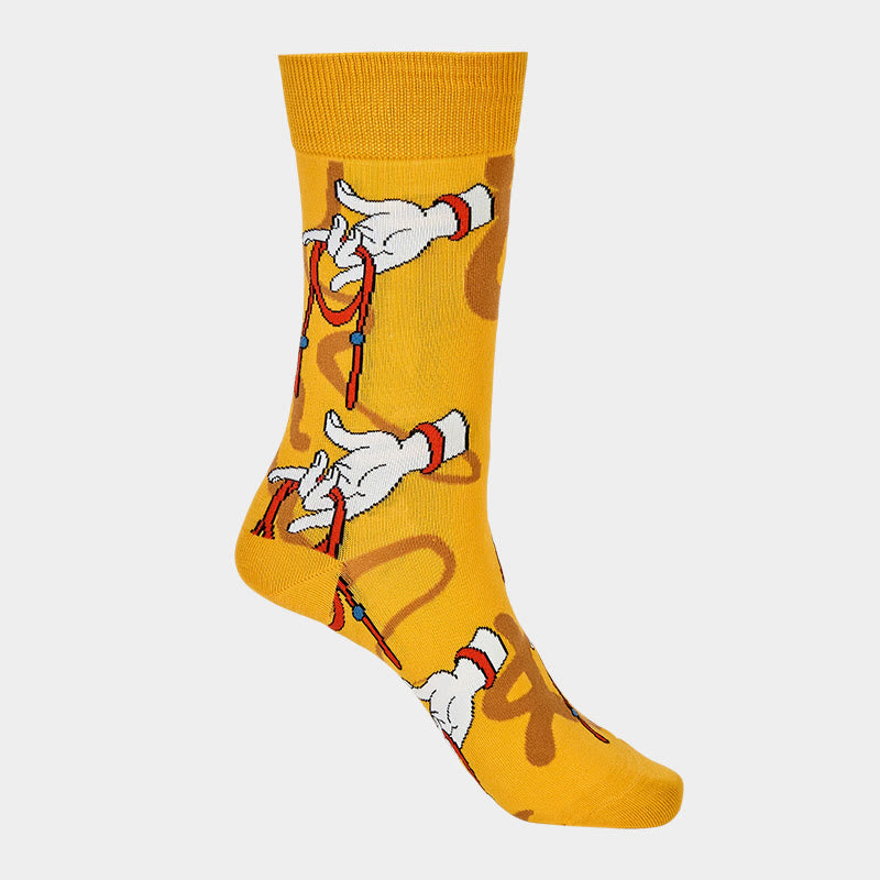 Buddha Stones Casual Sacred Buddha Hand Holding Red Rope Micro Crew Women's Socks