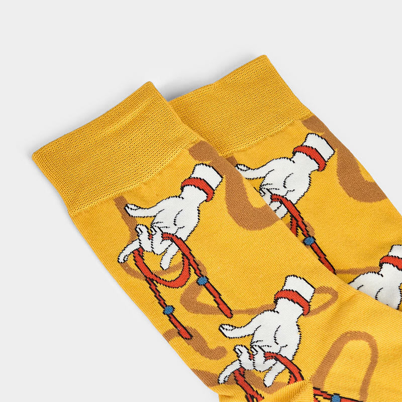 Buddha Stones Casual Sacred Buddha Hand Holding Red Rope Micro Crew Women's Socks