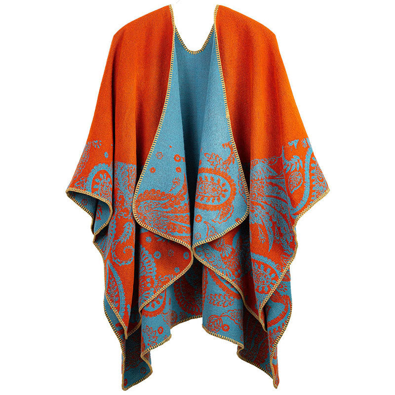 Buddha Stones Fall Winter Tibetan Paisley Pattern Shawl Thermal Cozy Unisex Scarf Wrap