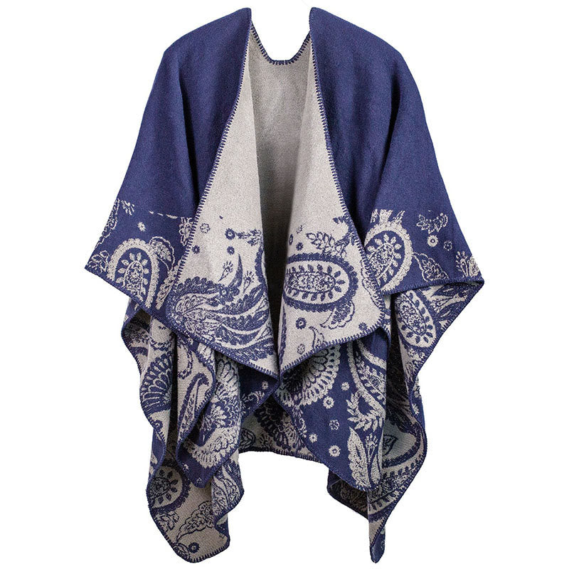 Buddha Stones Fall Winter Tibetan Paisley Pattern Shawl Thermal Cozy Unisex Scarf Wrap