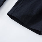 Buddha Stones 2Pcs Tang Suit Men's Frog-Button Cotton Long Sleeve Shirt Pants Set With Pockets