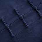 Buddha Stones 2Pcs Tang Suit Men's Frog-Button Cotton Long Sleeve Shirt Pants Set With Pockets