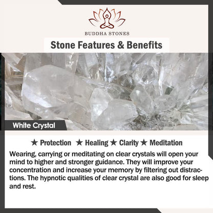 Buddha Stones Cat Natural Strawberry Quartz White Crystal Bead Healing Bracelet
