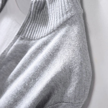 Buddha Stones Plain Zipper Ribbed Bottom Hem Design Men's Long Sleeve Cotton Jacket