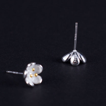 Buddha Stones 925 Sterling Silver Golden Stamens Balance Earrings