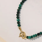 Buddha Stones 3mm Natural Malachite Ultra-thin Beads Anti-anxiety Bracelet