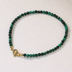 Buddha Stones 3mm Natural Malachite Ultra-thin Beads Anti-anxiety Bracelet