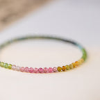 Buddha Stones 2.5mm Natural Tourmaline Ultra-thin Beads Positive Bracelet
