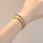 Buddha Stones 2.5mm Natural Tourmaline Ultra-thin Beads Positive Bracelet