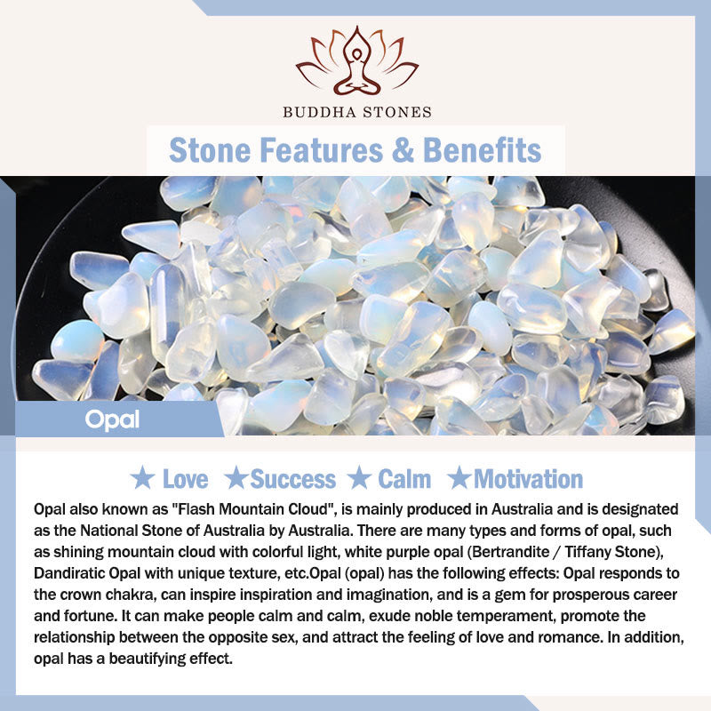 Buddha Stones 2mm Natural Opal Ultra-thin Beads Motivation Bracelet