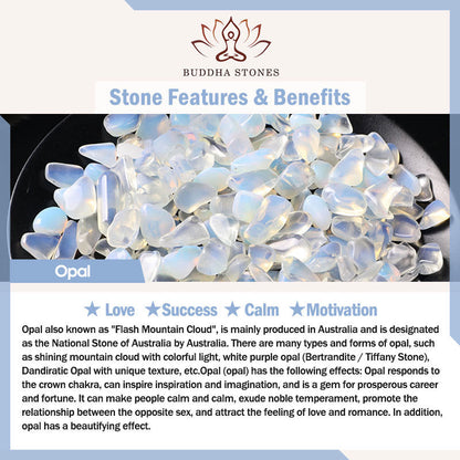Buddha Stones 2mm Natural Opal Ultra-thin Beads Motivation Bracelet