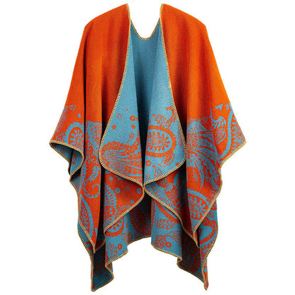 Buddha Stones Fall Winter Tibetan Paisley Pattern Shawl Thermal Cozy Unisex Scarf Wrap