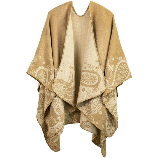 Buddha Stones Fall Winter Tibetan Paisley Pattern Shawl Thermal Cozy Unisex Scarf Wrap