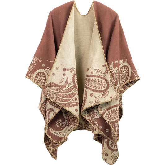 Buddha Stones Fall Winter Tibetan Paisley Pattern Shawl Thermal Cozy Unisex Scarf Wrap