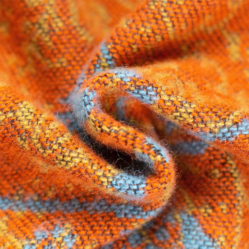Buddha Stones Tibetan Jacquard Elephant Geometry Pattern Unisex Cozy Scarf Shawl