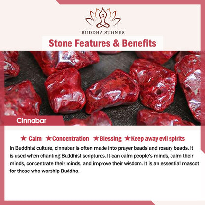 Buddha Stones Lucky Cinnabar Red String Yin Yang Symbol Bagua Blessing Bracelet