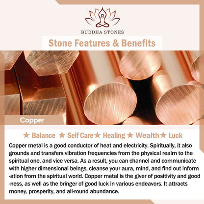 Rock Pattern Luck Blessing Copper Ring
