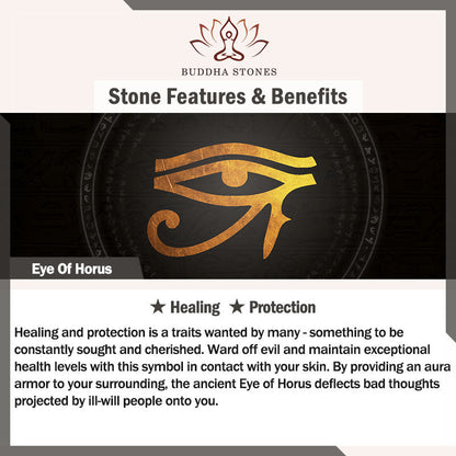 Eye Of Horus Crystal Protection Copper Adjustable Ring